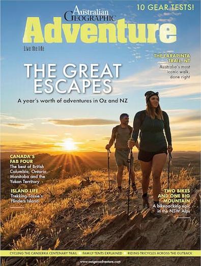 Australian Geographic Adventure magazine cover