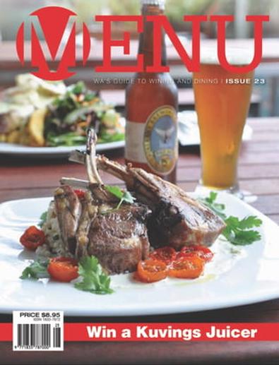 Menu Magazine 23 cover