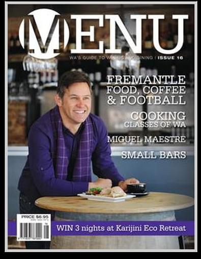 Menu Magazine 16 cover