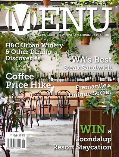 Menu Magazine cover