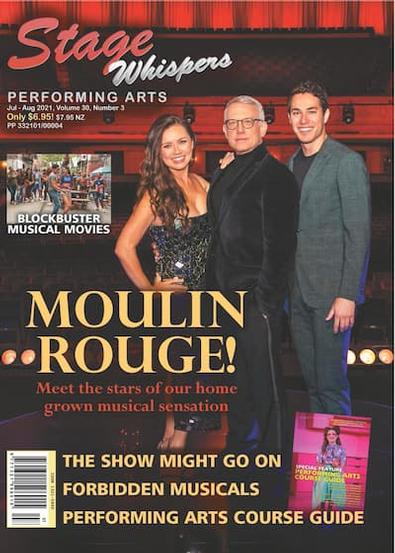Stage Whispers Performing Arts Magazine cover