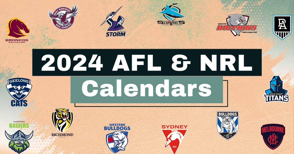 2025 AFL & NRL Calendars