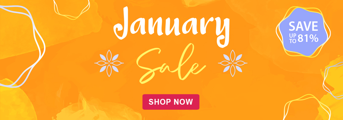 January Sale, save up to 81%