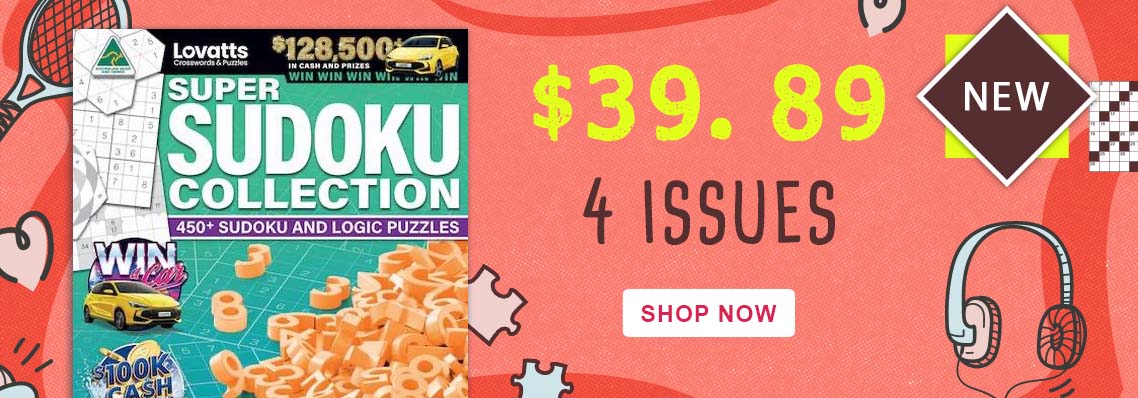Super Sudoku Collection, just $39.80