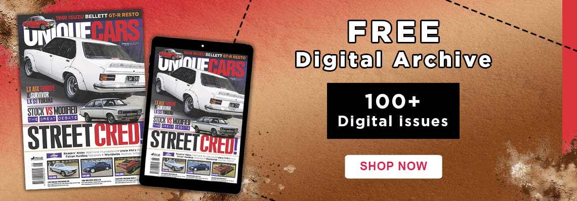 Unique Cars Includes Digital Archive access