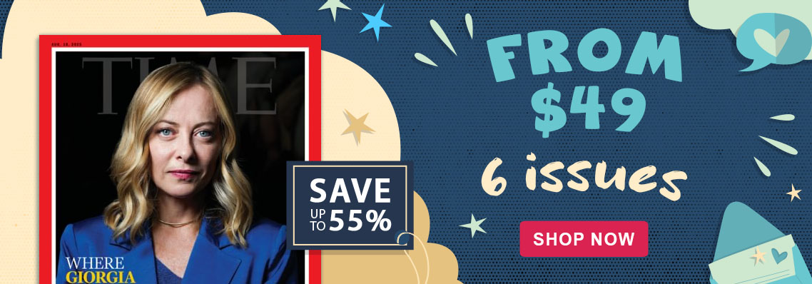 TIME, save up to 55% 