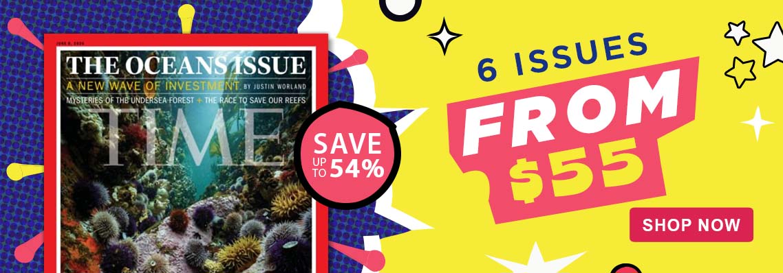 Save up to 54% with TIME magazine