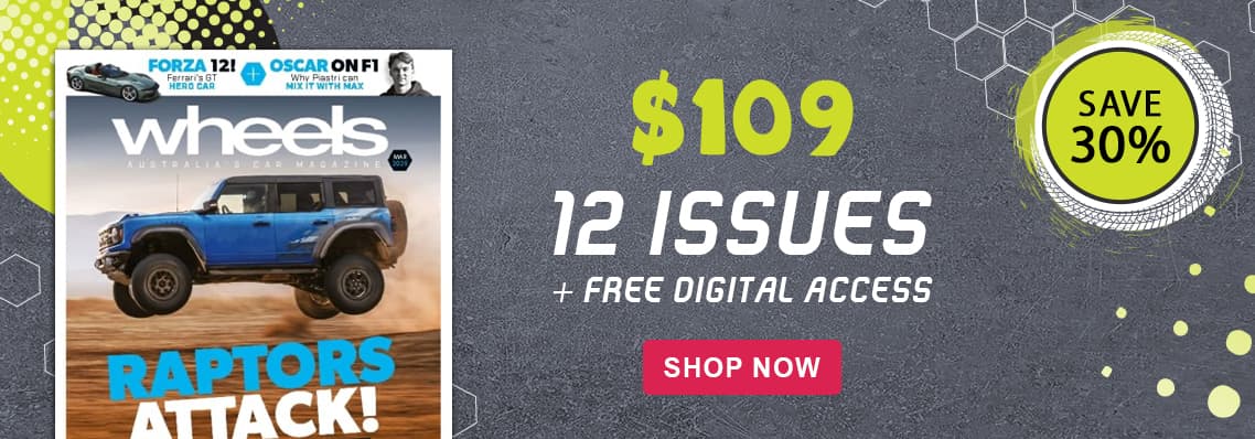 Free Digital access with 12 issues of Wheels