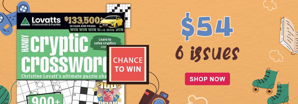 Chance To Win with Lovatts Handy Cryptic Crosswords