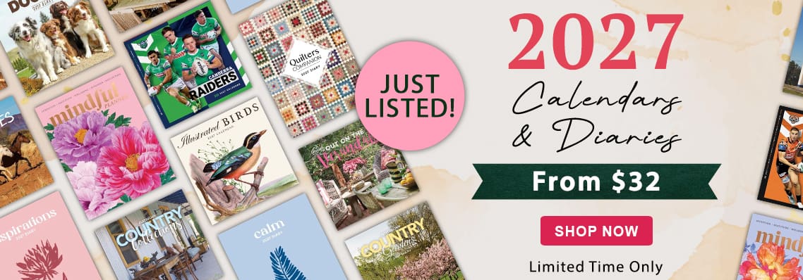 2027 Calendar's & Diaries on sale now
