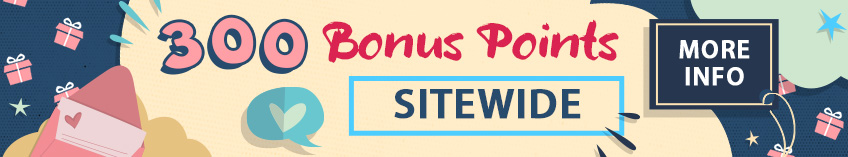 300 Bonus Points Sitewide