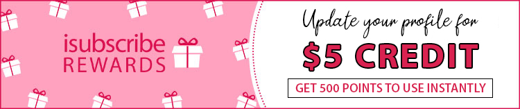Update your profile for $5 credit