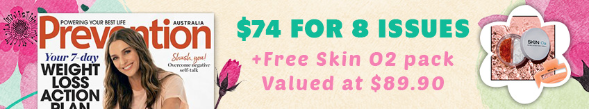 Prevention Magazine, Free Skin O2 pack Valued at $89.90